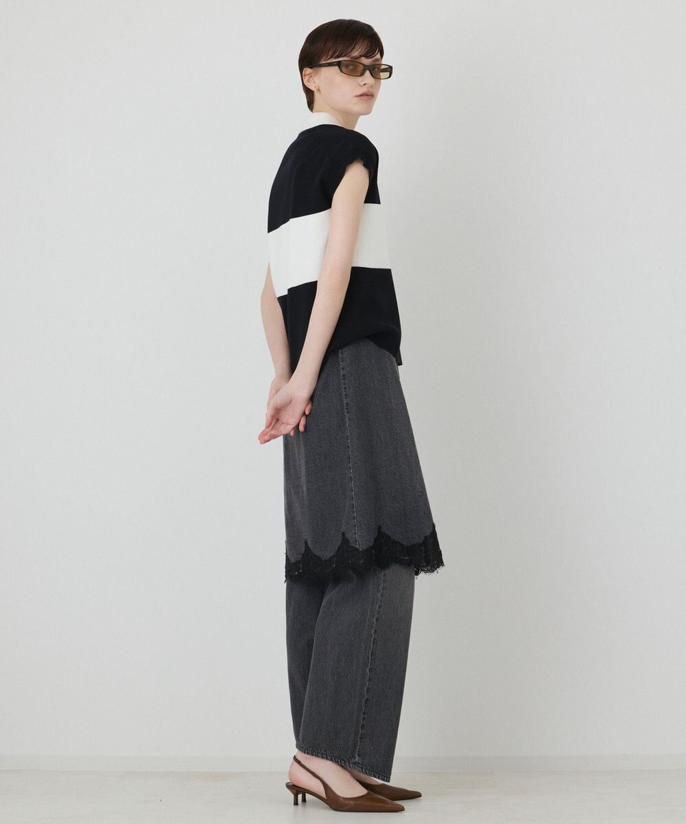 GRACE CONTINENTAL ラガーポロニットトップ 