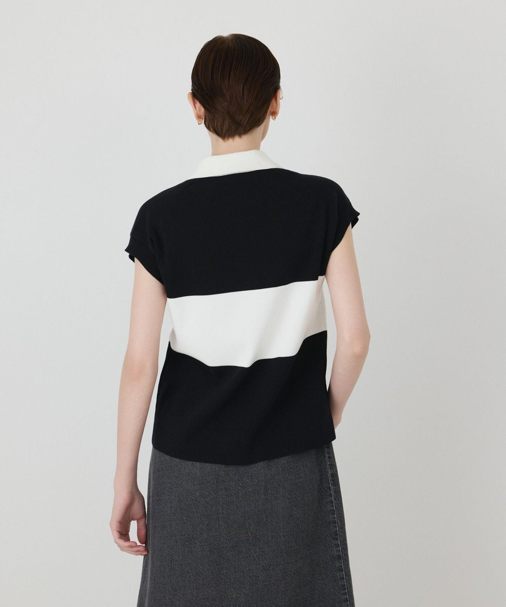 GRACE CONTINENTAL ラガーポロニットトップ 