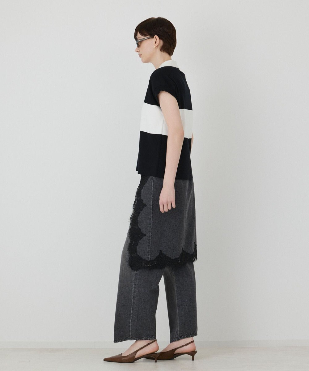 GRACE CONTINENTAL ラガーポロニットトップ 