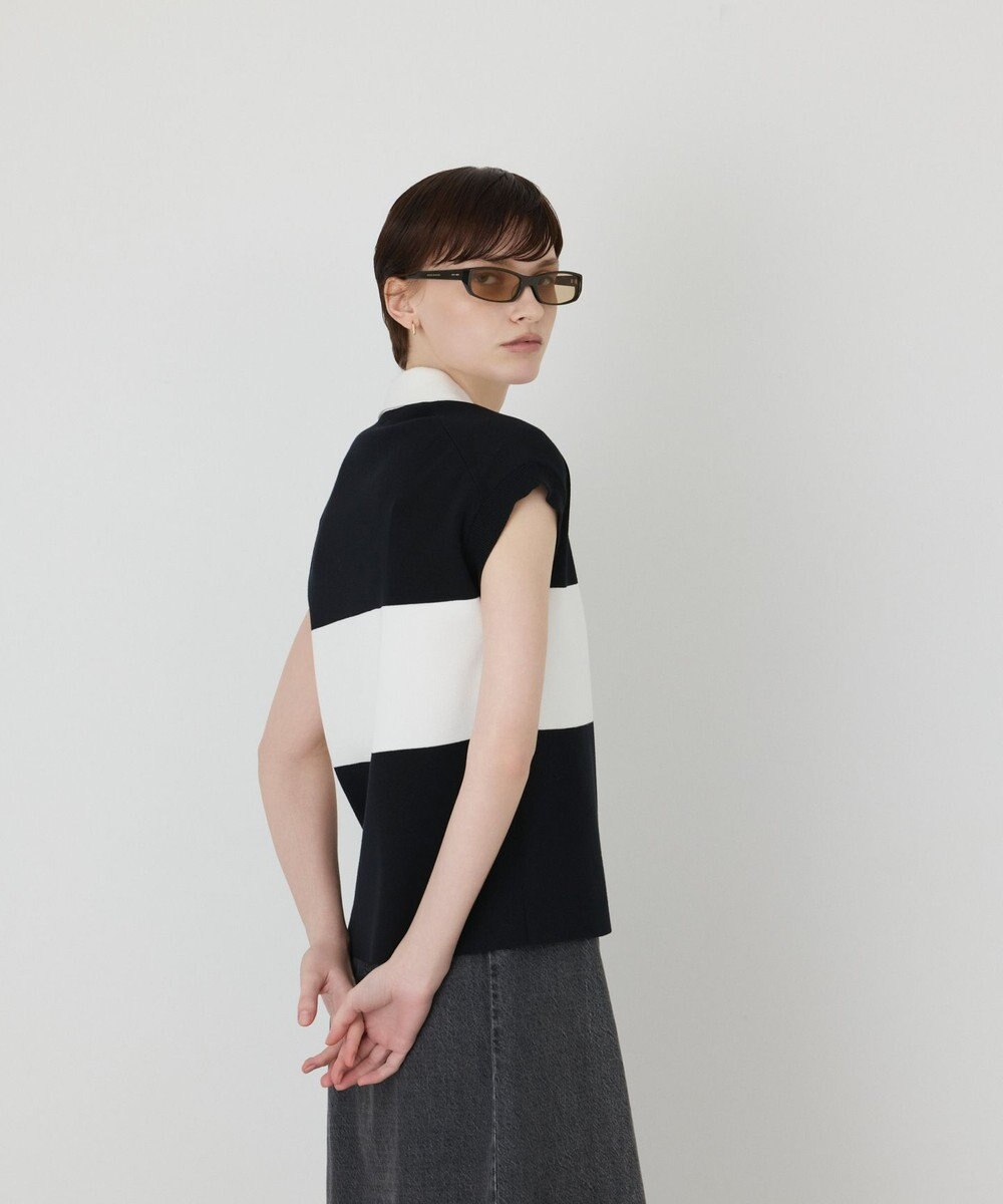 GRACE CONTINENTAL ラガーポロニットトップ 