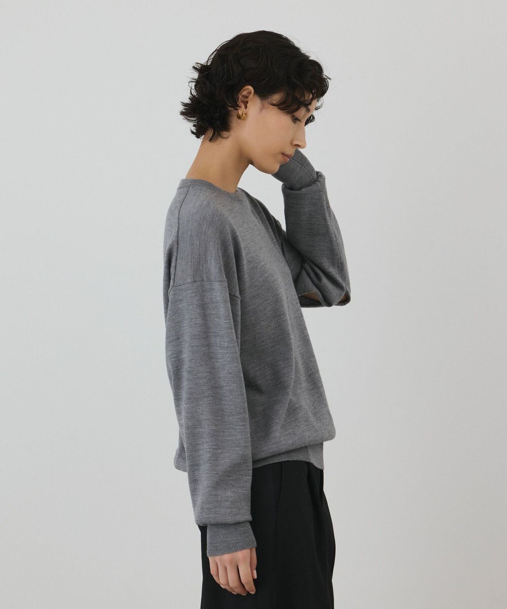 GRACE CONTINENTAL ウールスリットニットトップ 