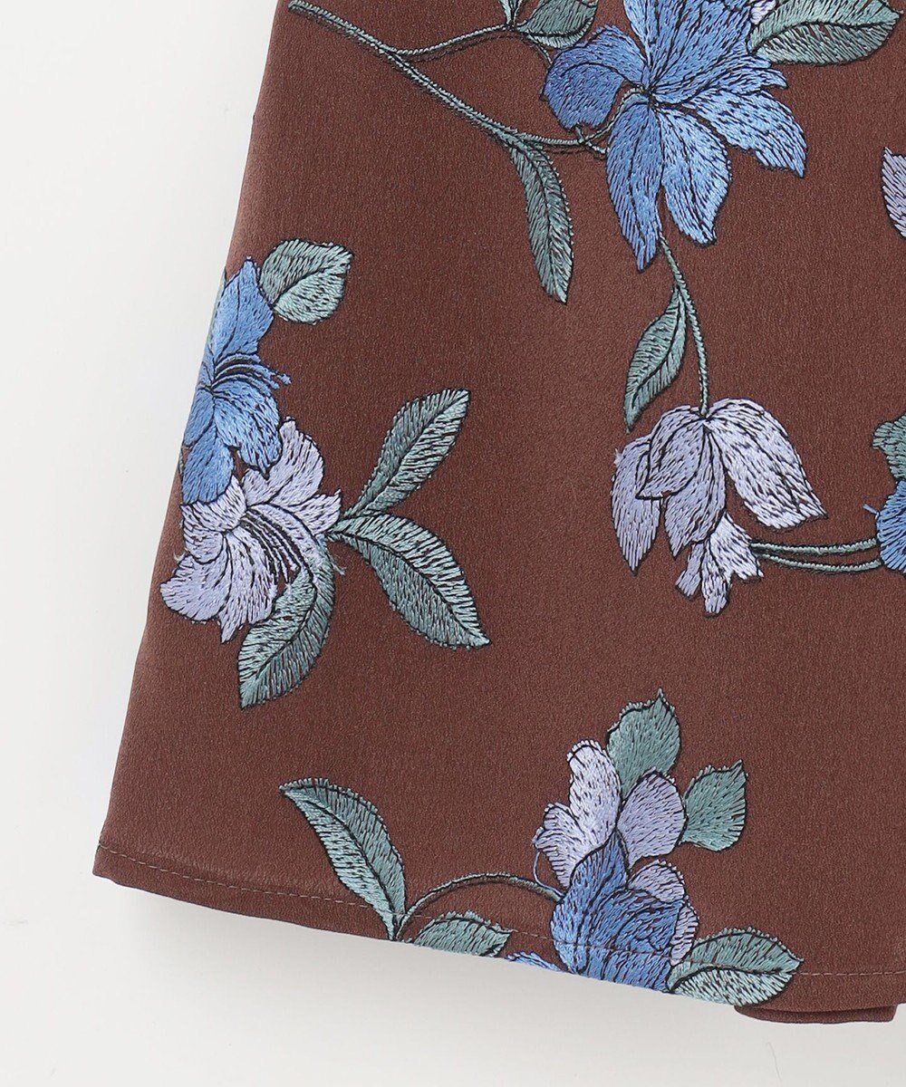 GRACE CONTINENTAL フラワー刺繍フレアスカート 