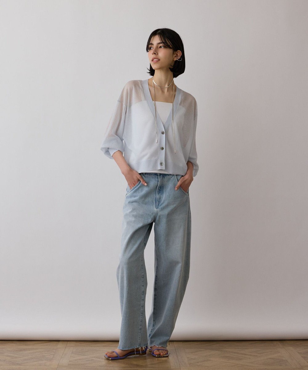 GRACE CONTINENTAL シアージョーゼットカーディガン 