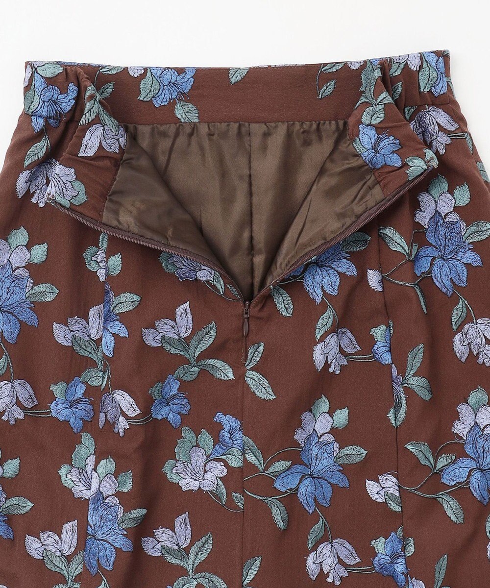 GRACE CONTINENTAL フラワー刺繍フレアスカート 