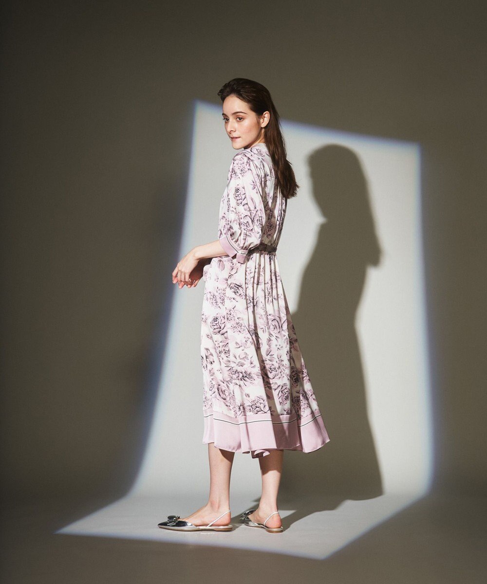 ラインフラワープリントワンピース Grace Continental Grace Continental グレースコンチネンタル 通販 ラインフラワープリントワンピース Grace Continental Grace Continental グレースコンチネンタル 通販