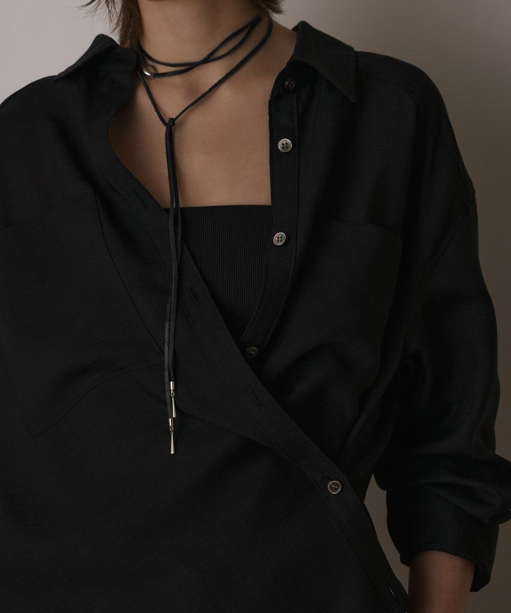 GRACE CONTINENTAL シアー2wayウエスタンシャツ 