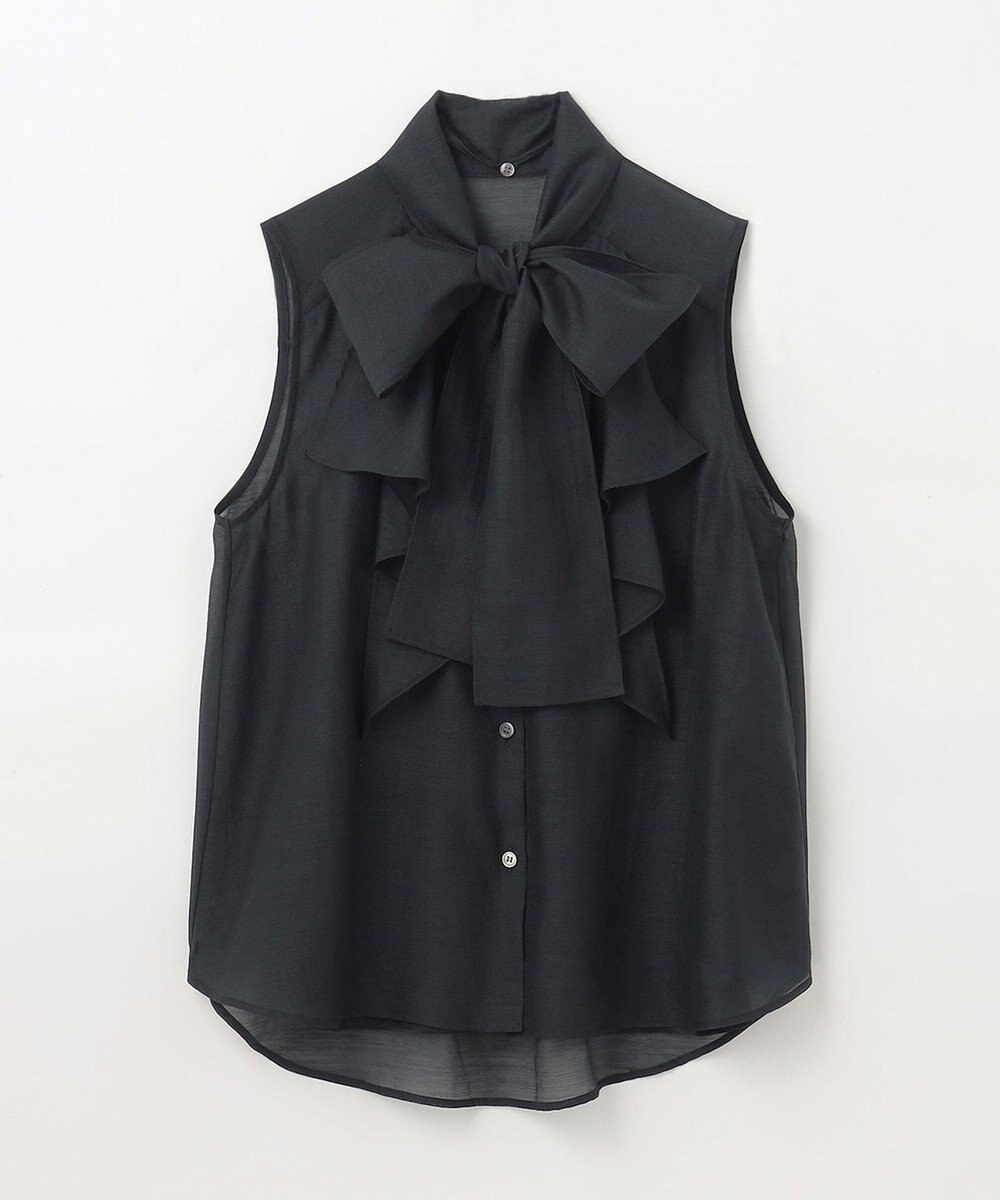 GRACE CONTINENTAL シアーボウタイノースリーブ 