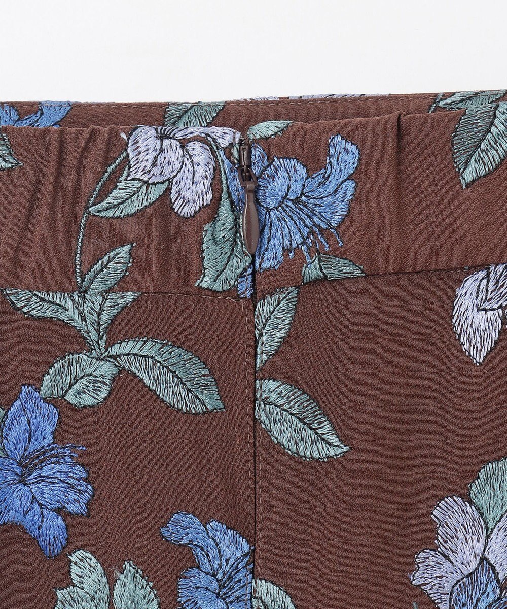 GRACE CONTINENTAL フラワー刺繍フレアスカート 