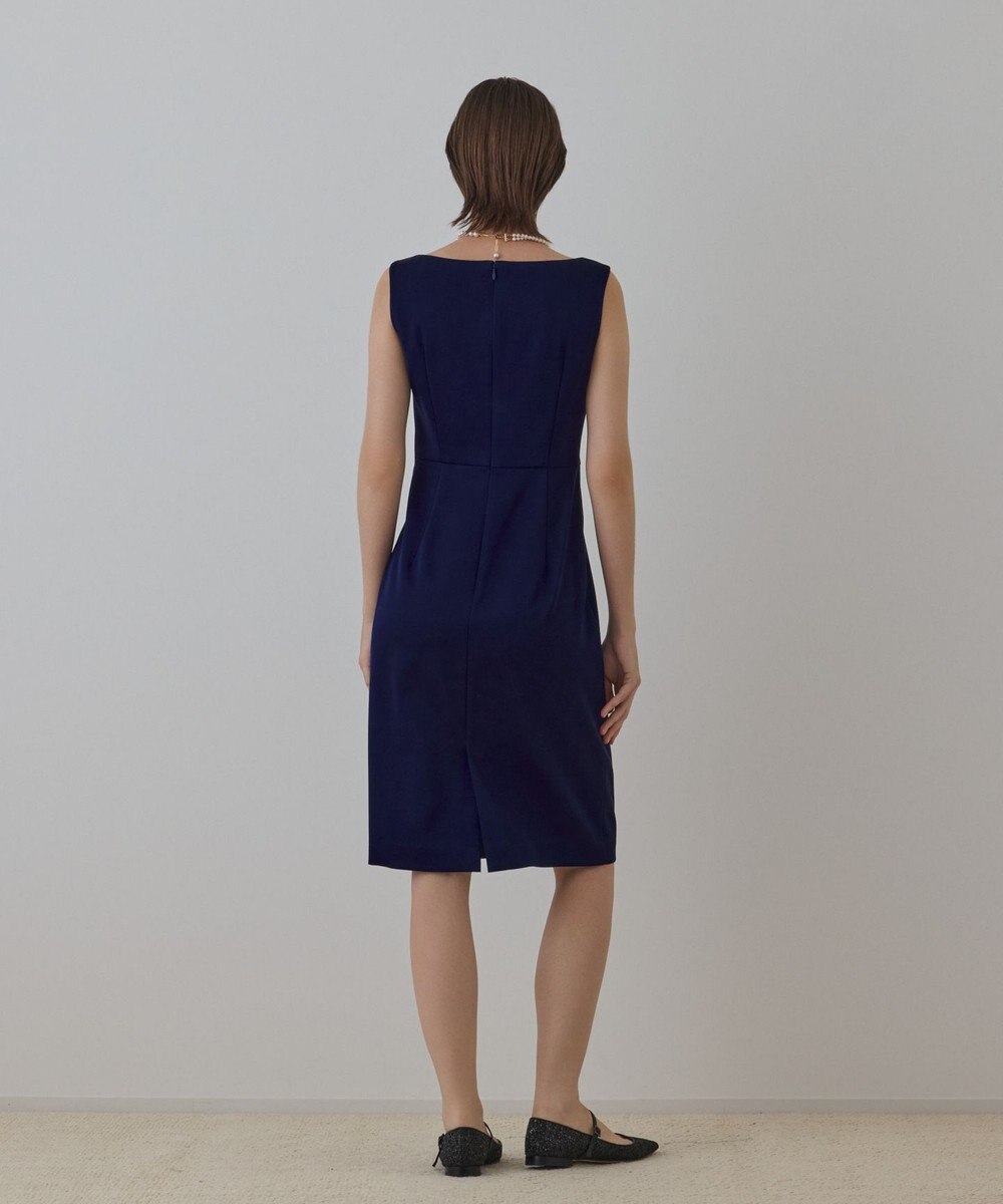 GRACE CONTINENTAL サテンクロスドレープワンピース 