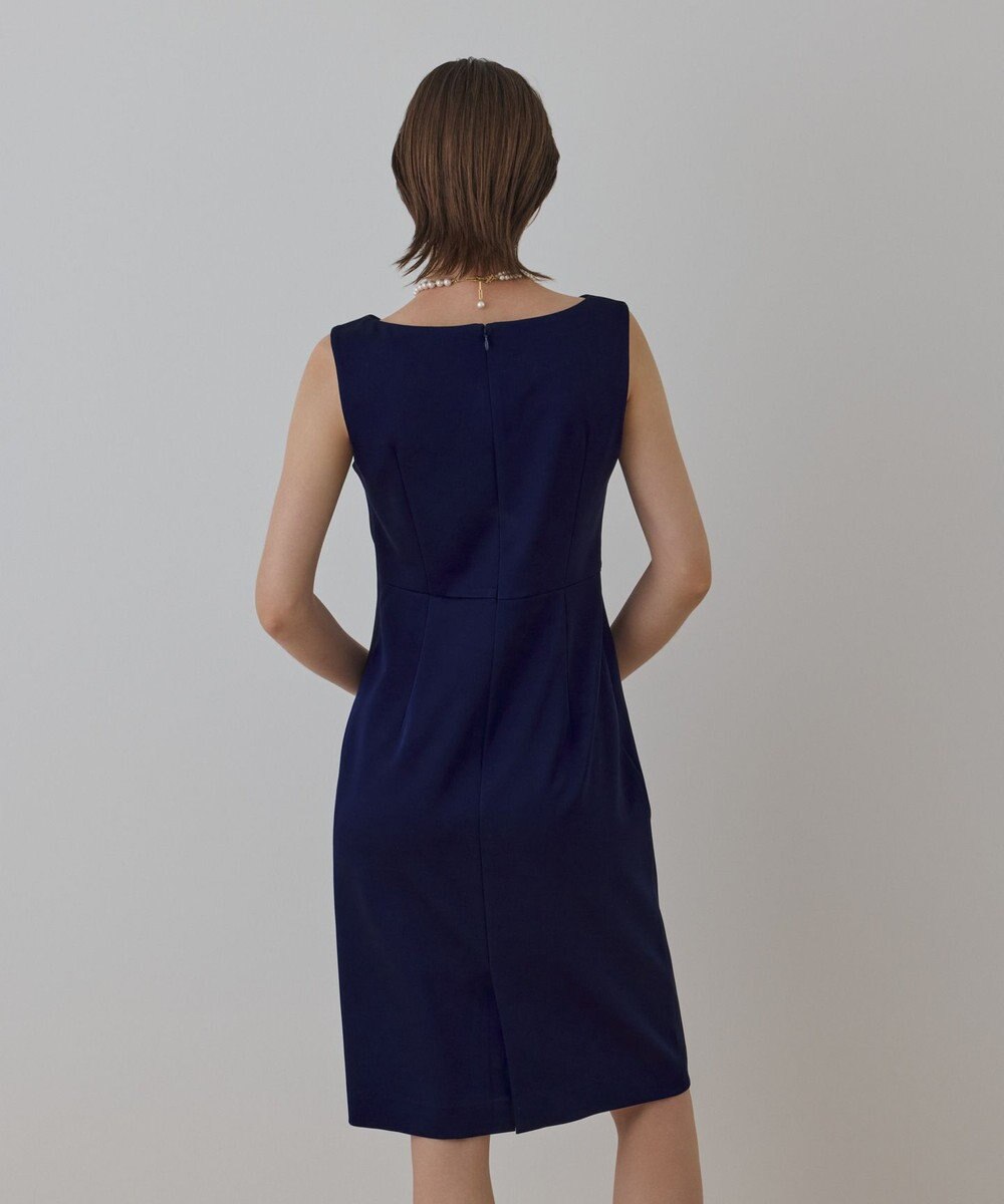 GRACE CONTINENTAL サテンクロスドレープワンピース 