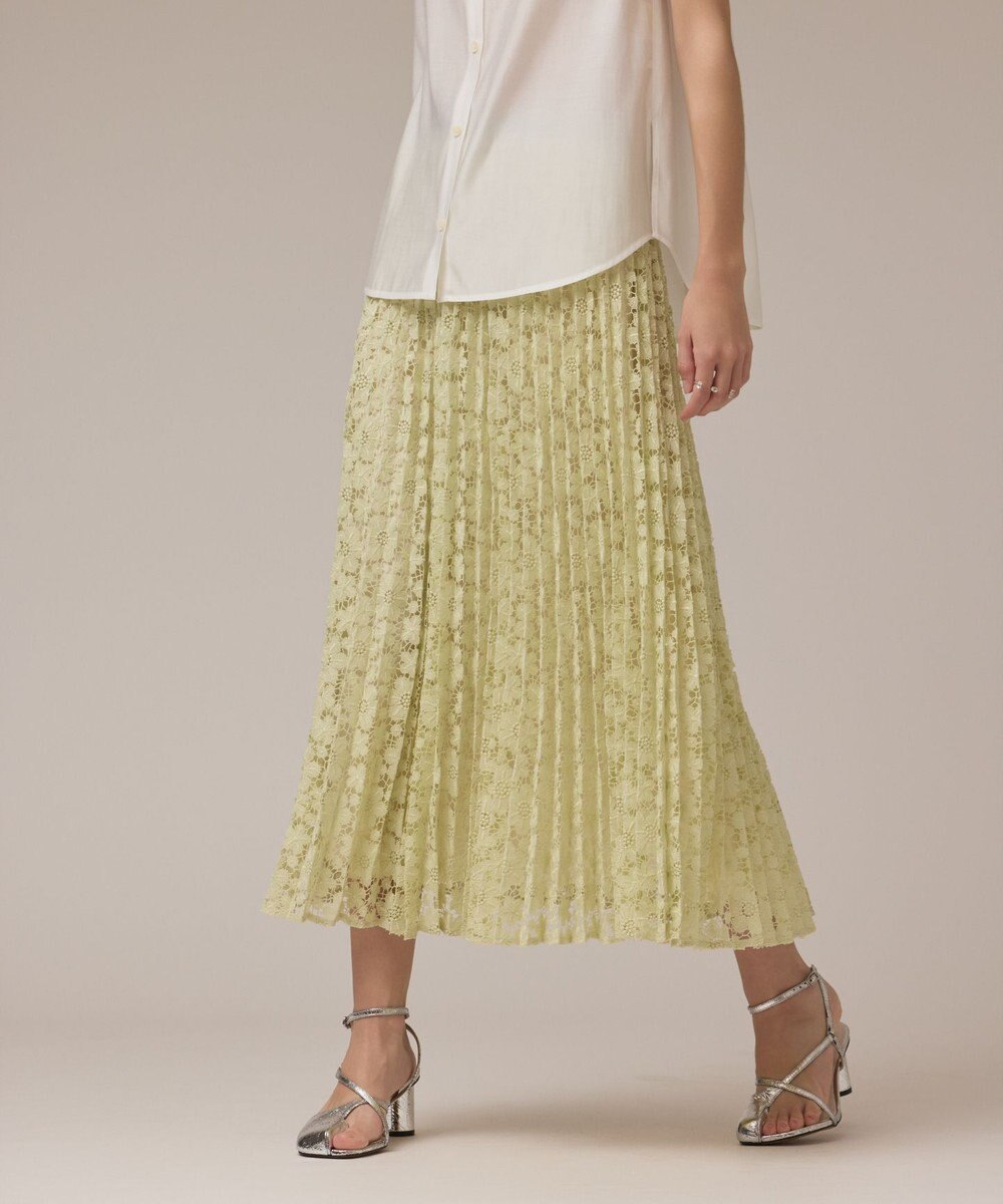 GRACE CONTINENTAL レースプリーツスカート 