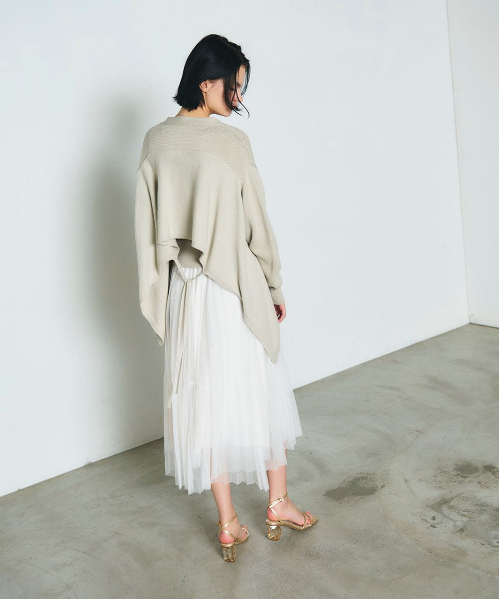 GRACE CONTINENTAL ティアードラップチュールスカート