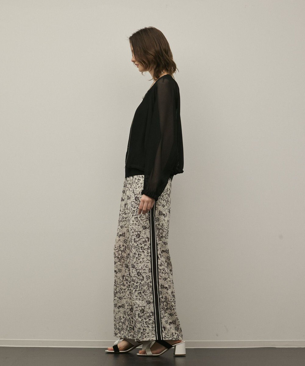 GRACE CONTINENTAL ノーカラーカラミブルゾン 