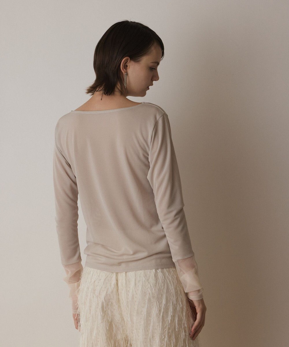 GRACE CONTINENTAL シアーアセテートカットトップ 