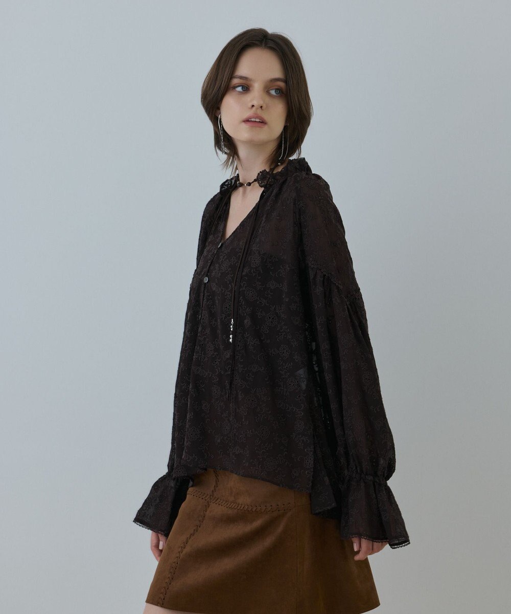 GRACE CONTINENTAL ヨウリュウembカフタンブラウス 