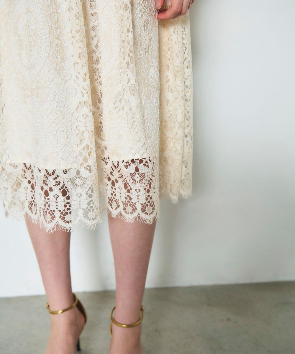 GRACE CONTINENTAL レースボウタイワンピース 