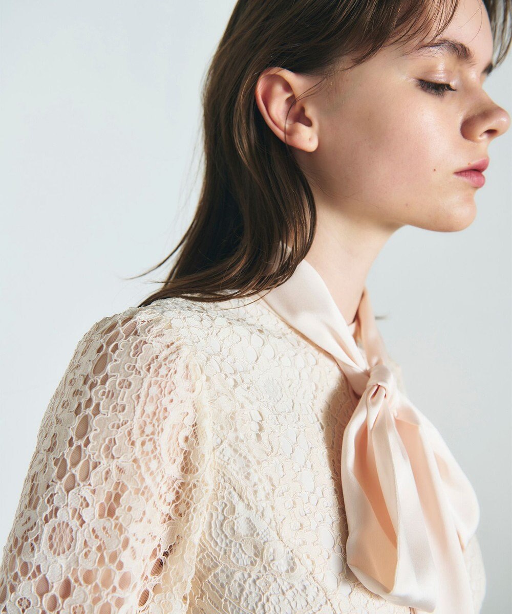 GRACE CONTINENTAL レースボウタイワンピース 