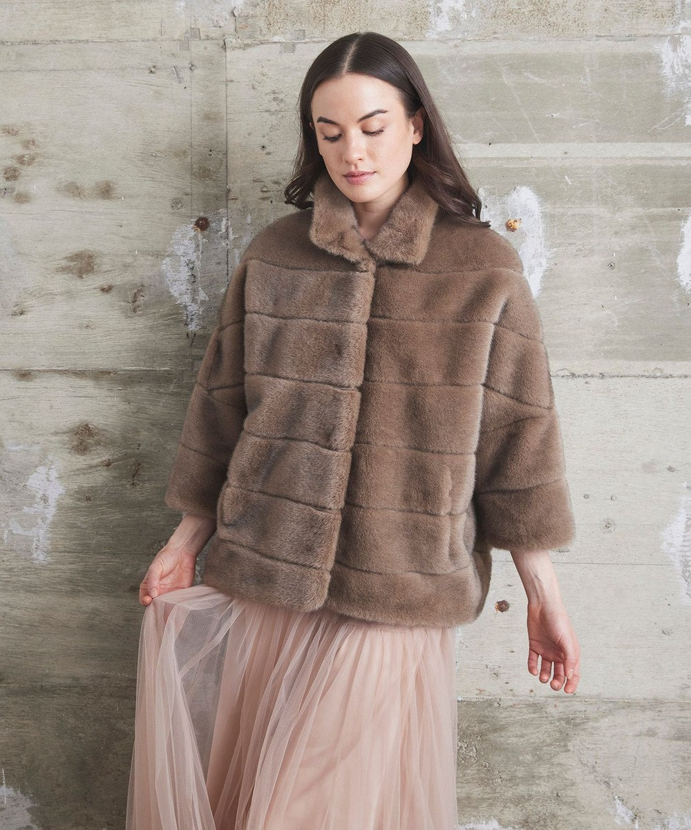 GRACE CONTINENTAL 【LOU ANDREA】フェイクショートコート