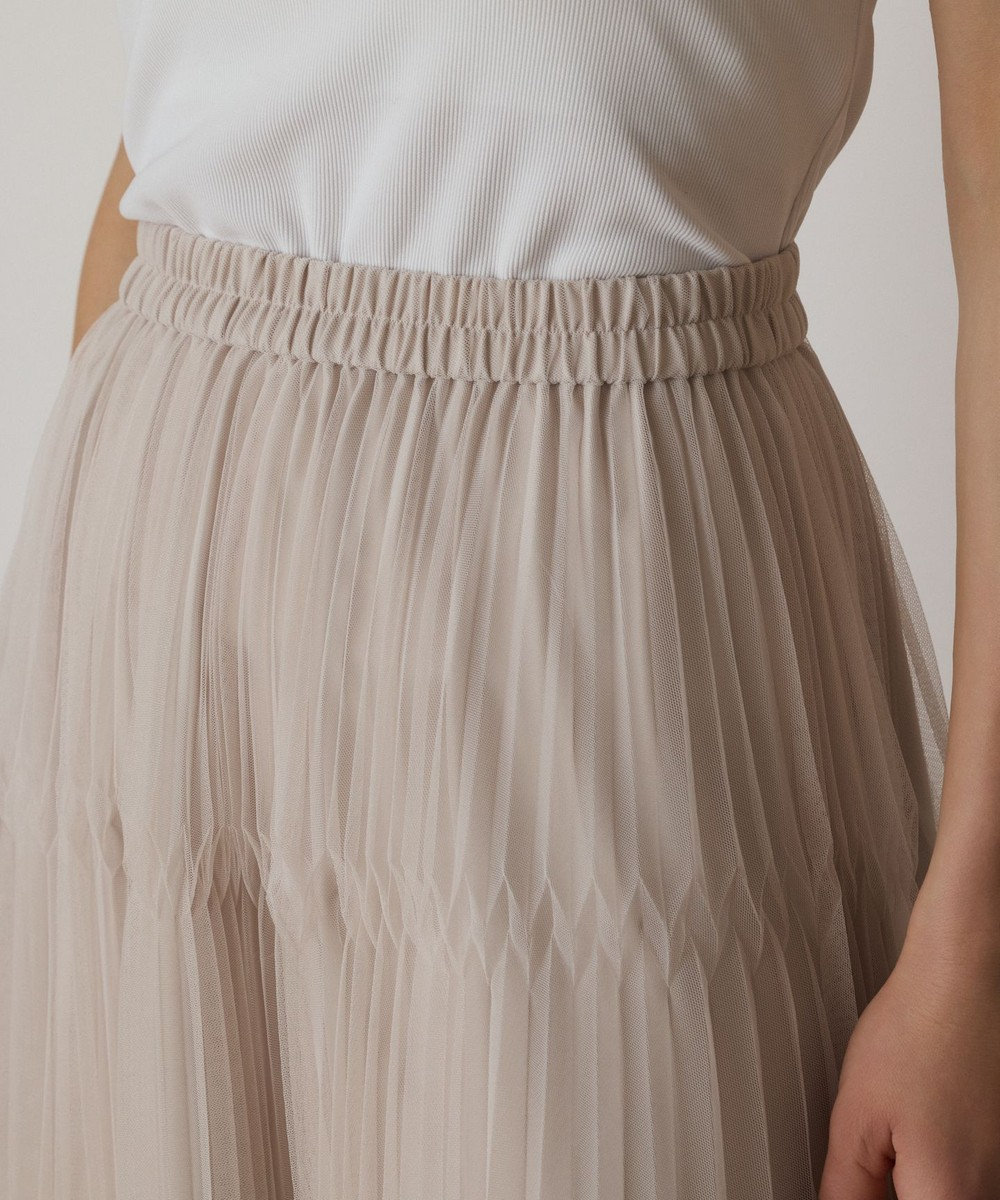 GRACE CONTINENTAL チュールマチプリーツスカート