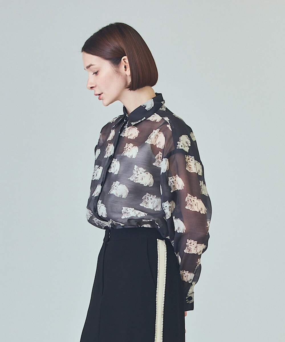 GRACE CONTINENTAL シアーCatブラウス