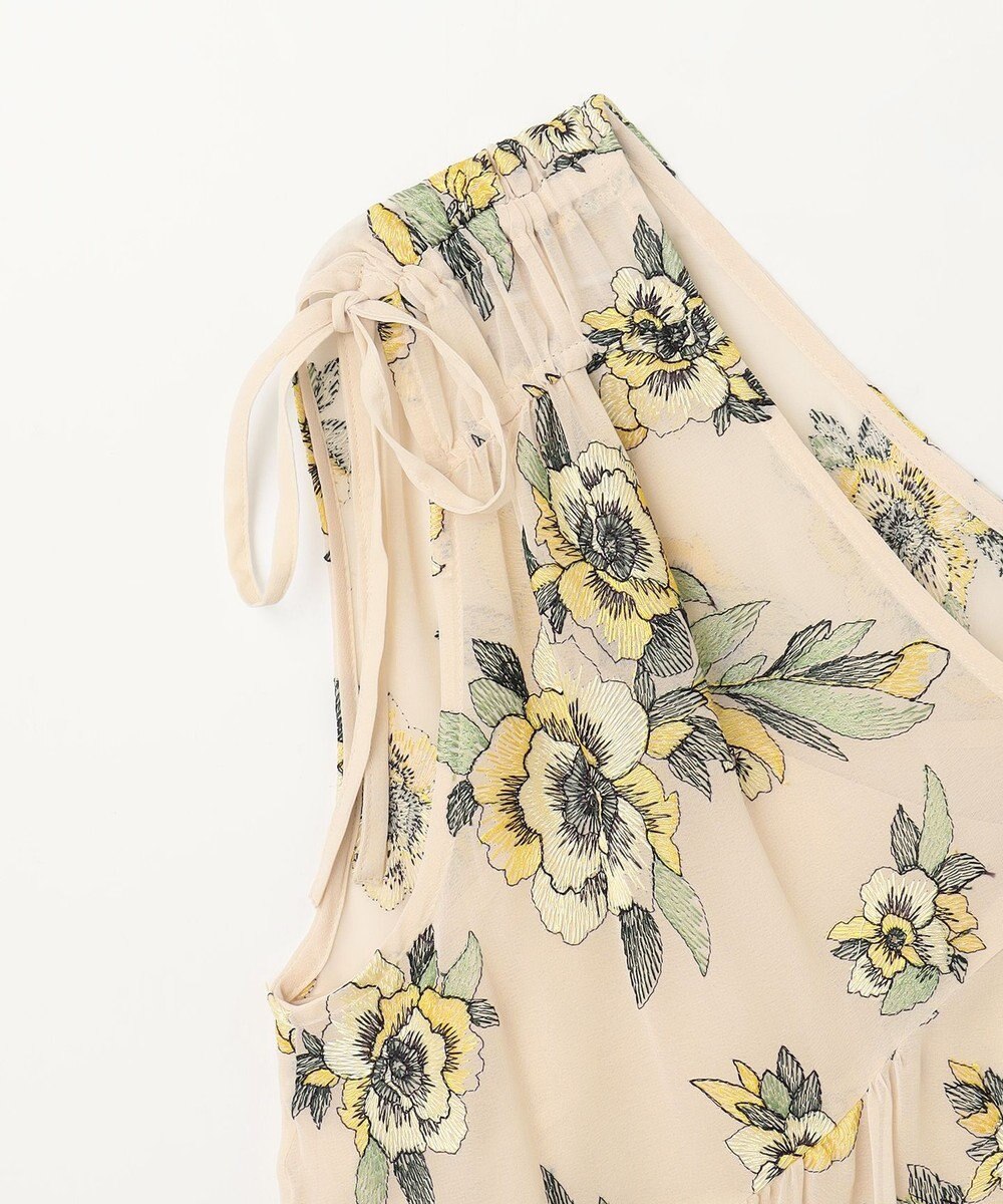 GRACE CONTINENTAL エスニックフラワー刺繍ワンピース 