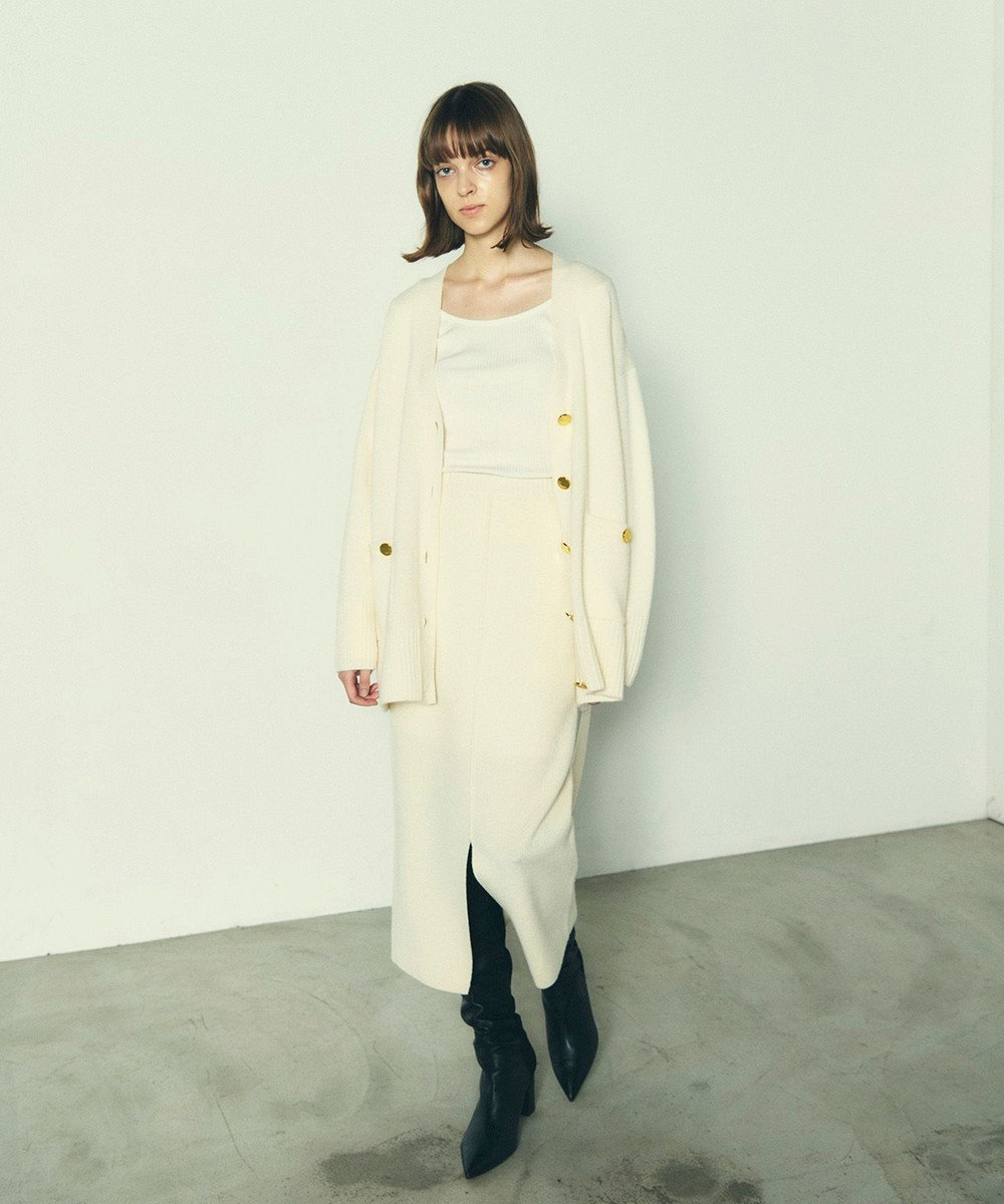 GRACE CONTINENTAL メリノウールニットカーディガン
