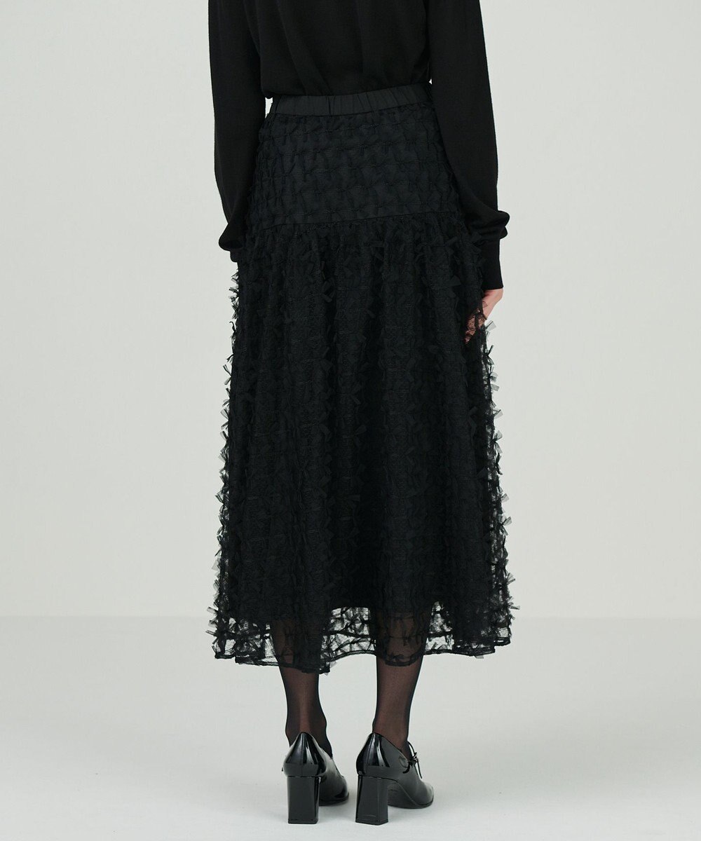 GRACE CONTINENTAL チュールリボン刺繍スカート
