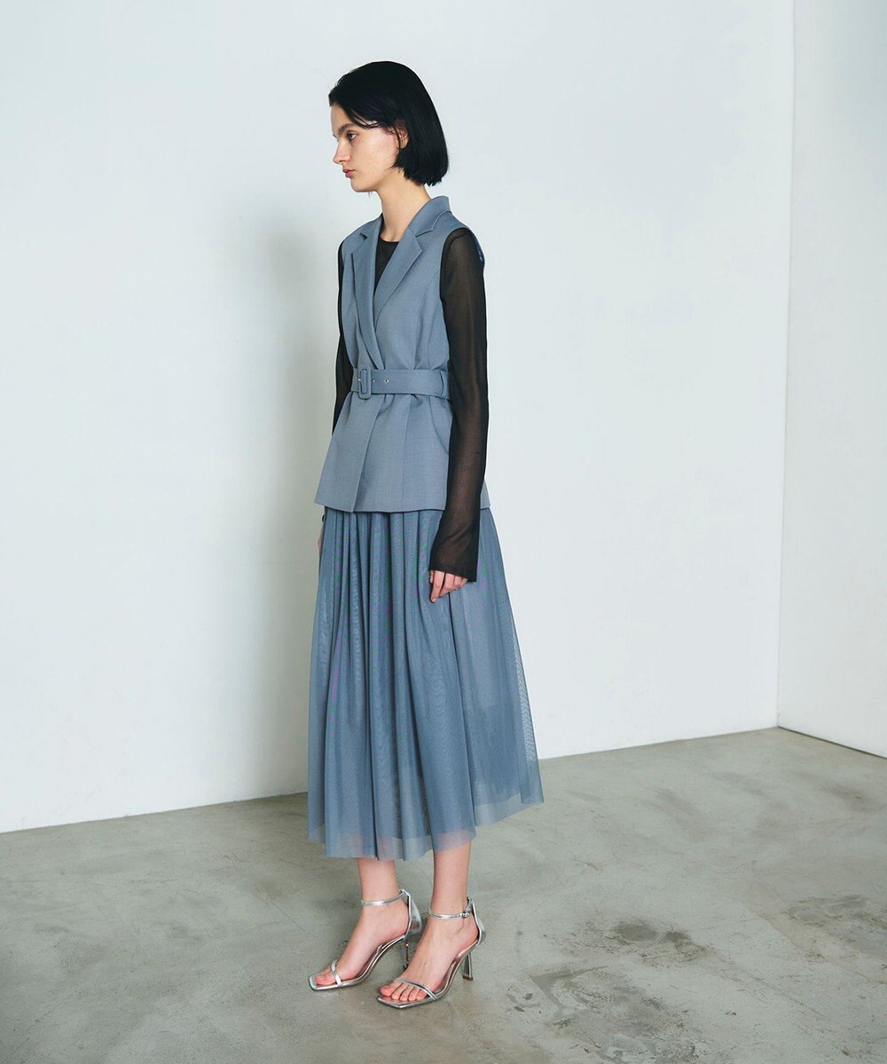 GRACE CONTINENTAL テーラーチュールワンピース 