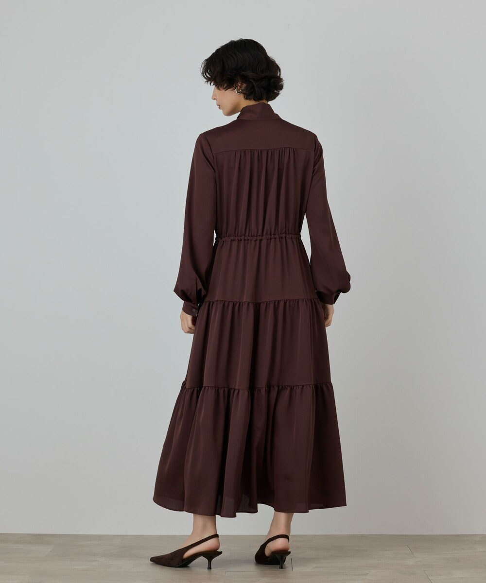 GRACE CONTINENTAL ボウタイティアードワンピース 
