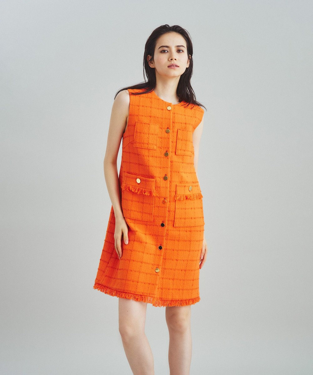 GRACE CONTINENTAL ツイードミニワンピース