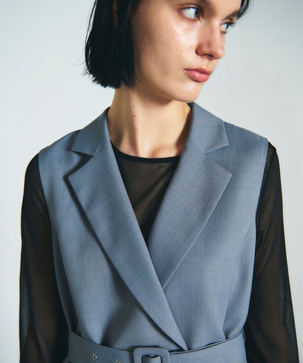 GRACE CONTINENTAL テーラーチュールワンピース 