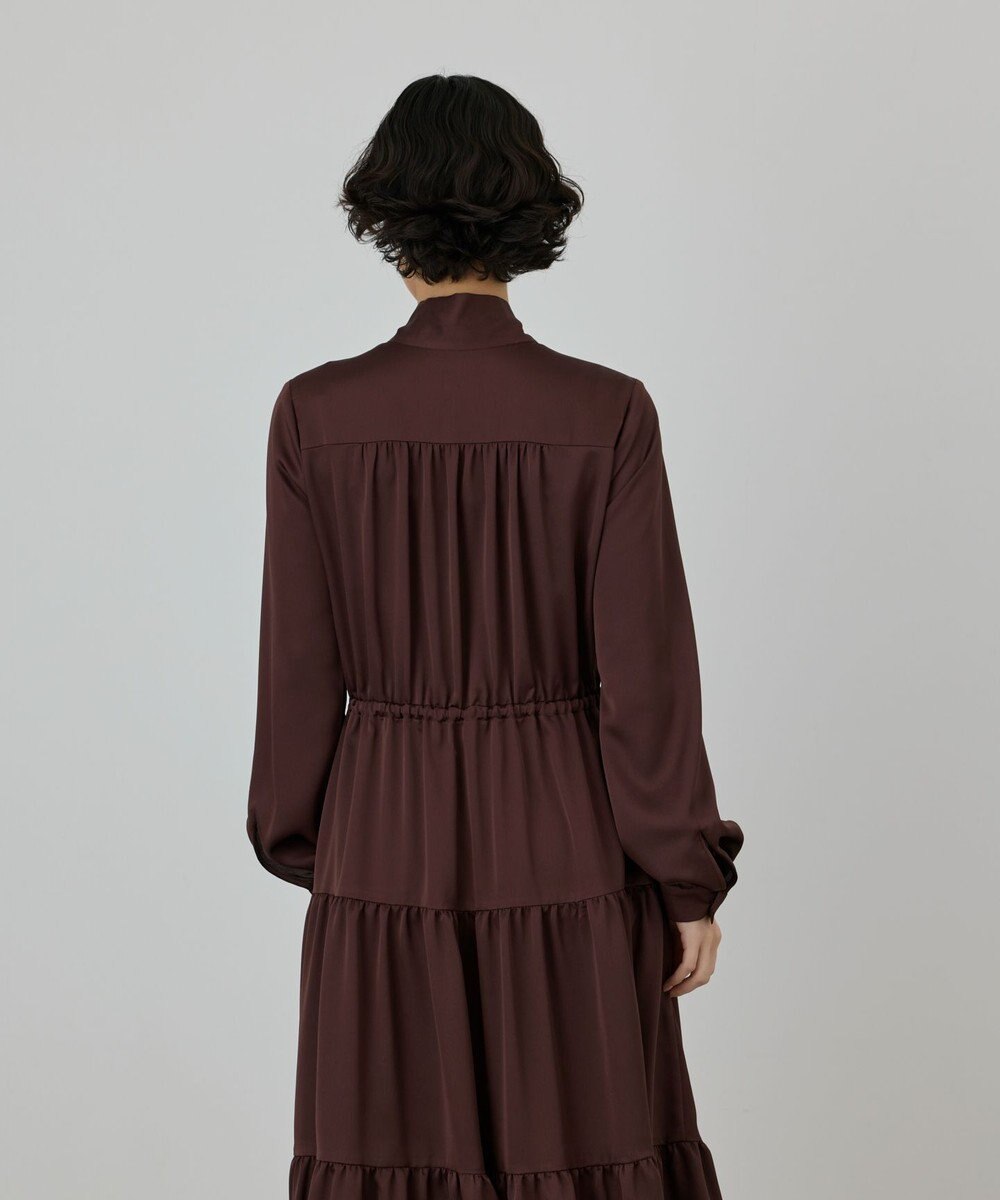 GRACE CONTINENTAL ボウタイティアードワンピース 