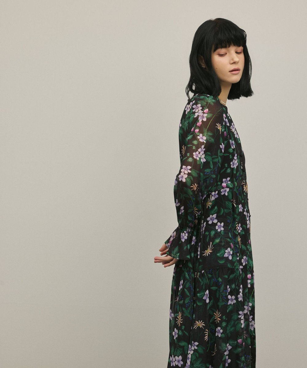 GRACE CONTINENTAL ドロストティアードフレアワンピース 