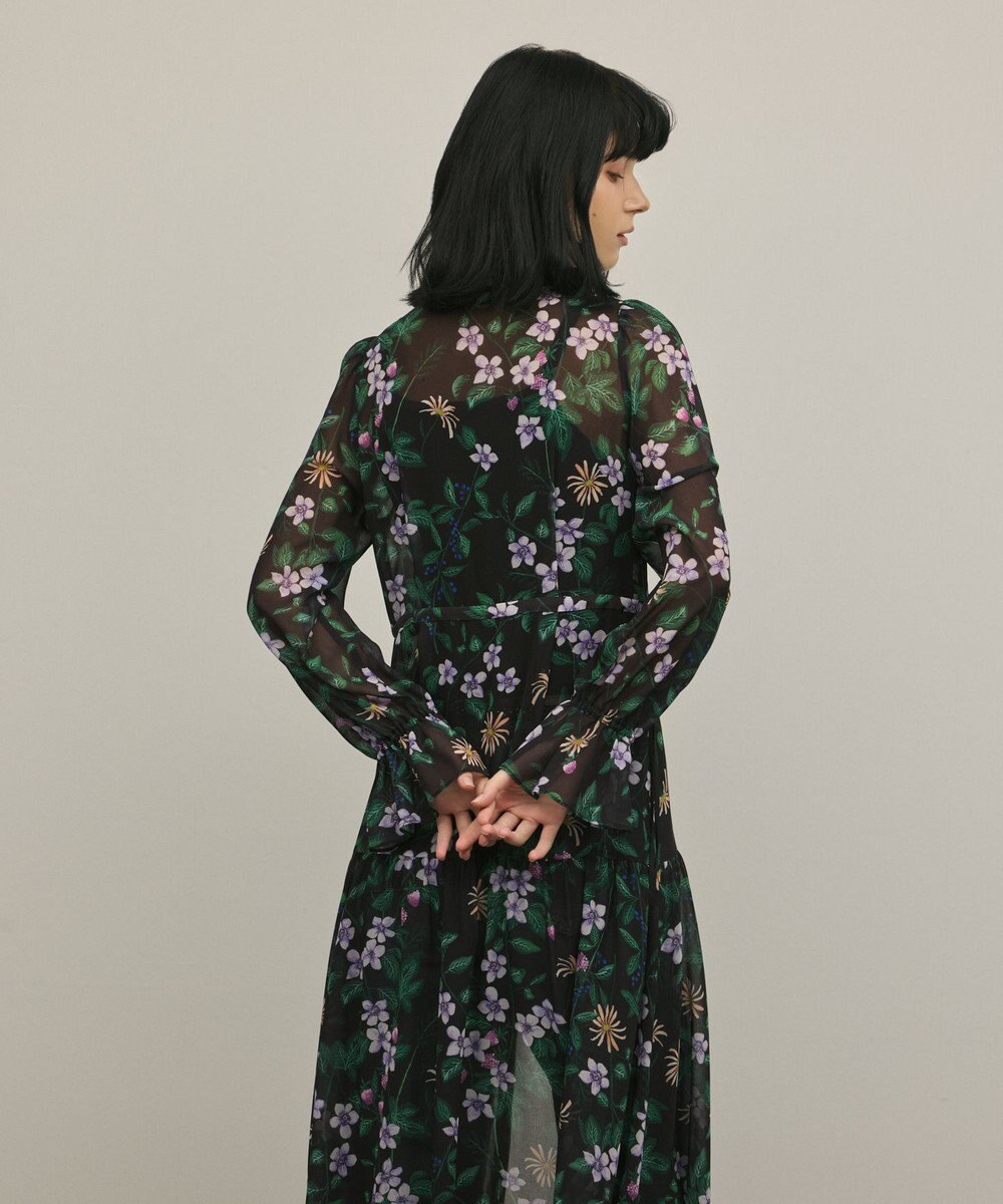 GRACE CONTINENTAL ドロストティアードフレアワンピース 