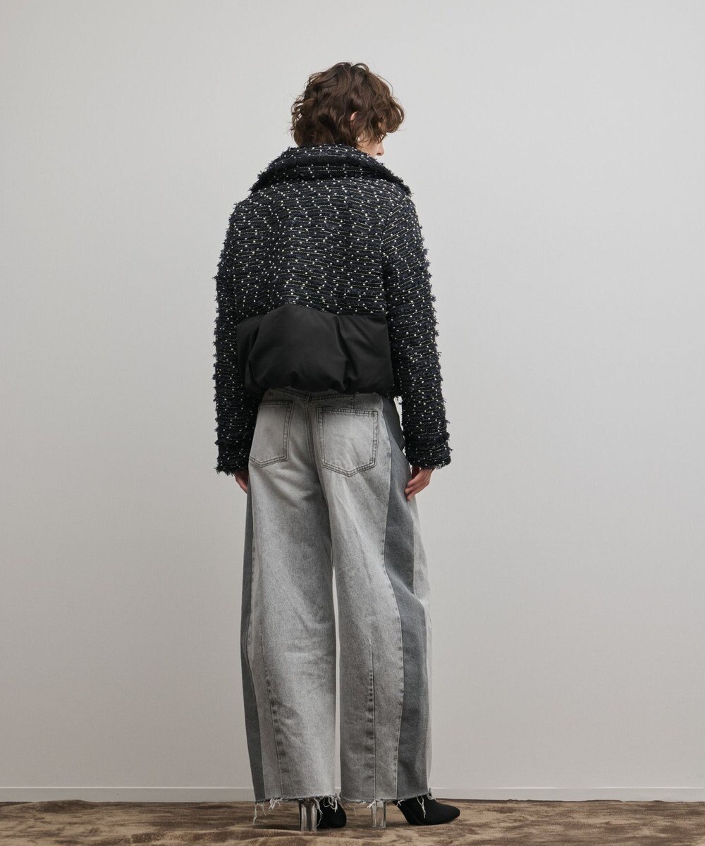 GRACE CONTINENTAL ツイードダウンジャケット 