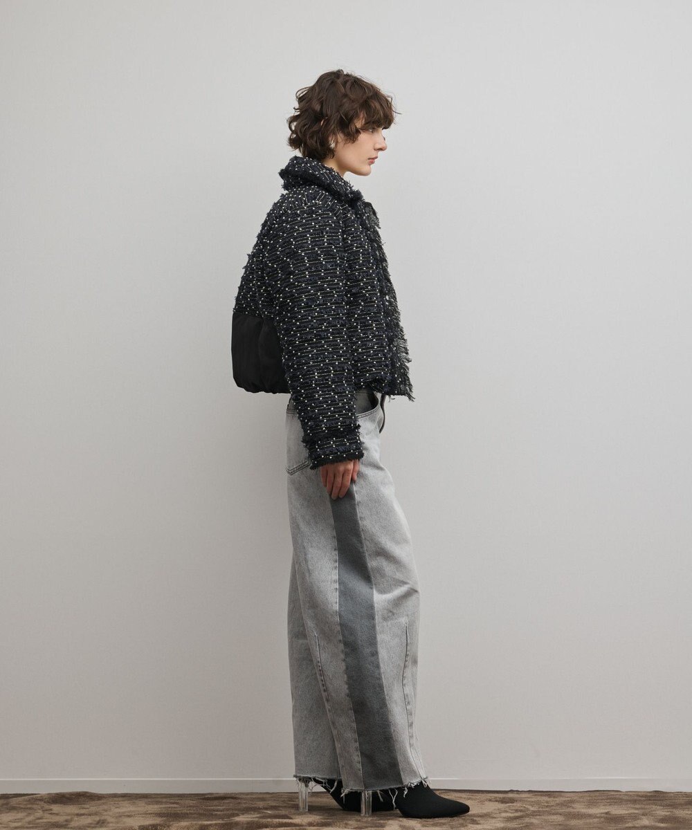 GRACE CONTINENTAL ツイードダウンジャケット 