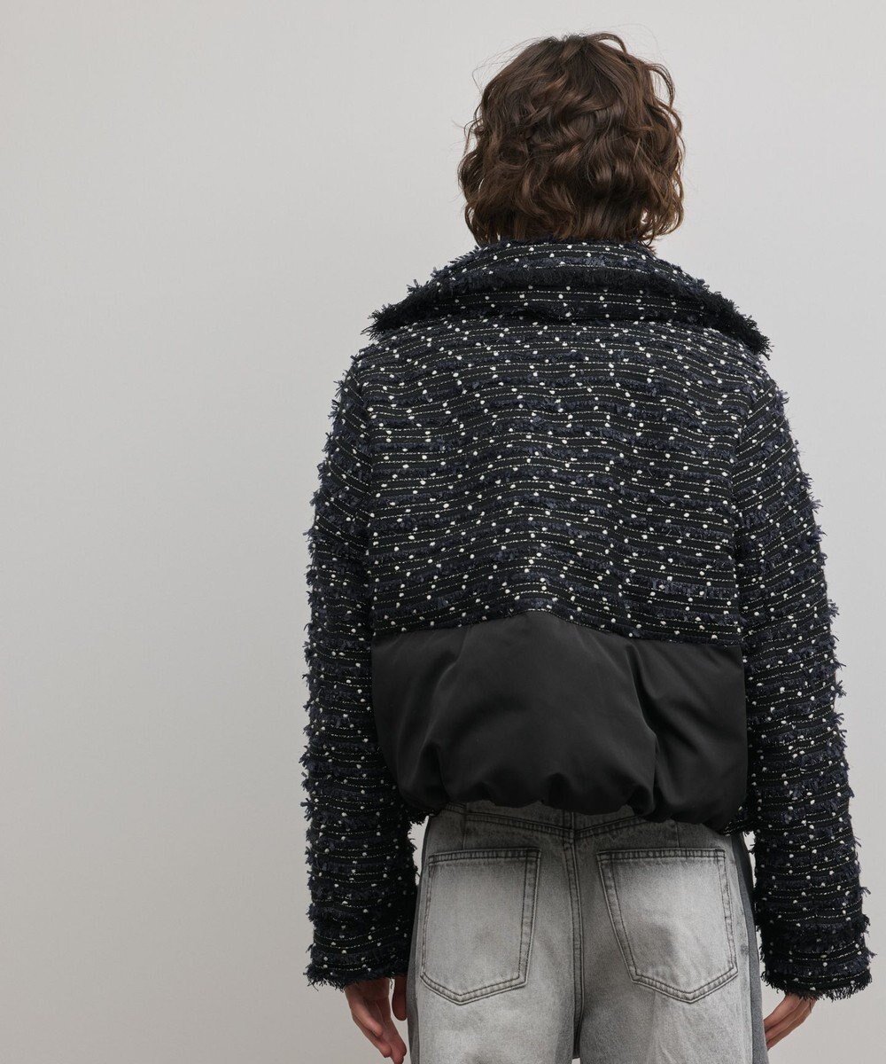 GRACE CONTINENTAL ツイードダウンジャケット 