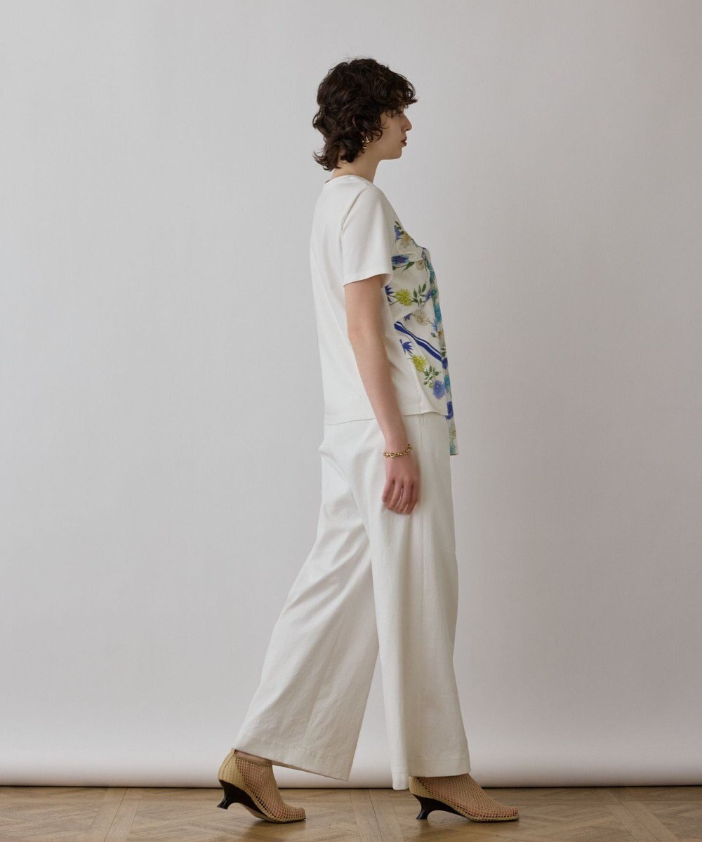 GRACE CONTINENTAL スカーフプリントコンビトップ