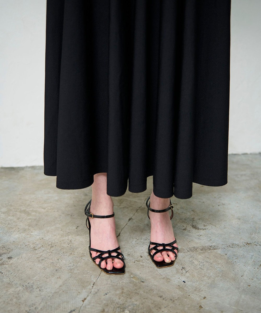 GRACE CONTINENTAL アメスリニットギャザーワンピース