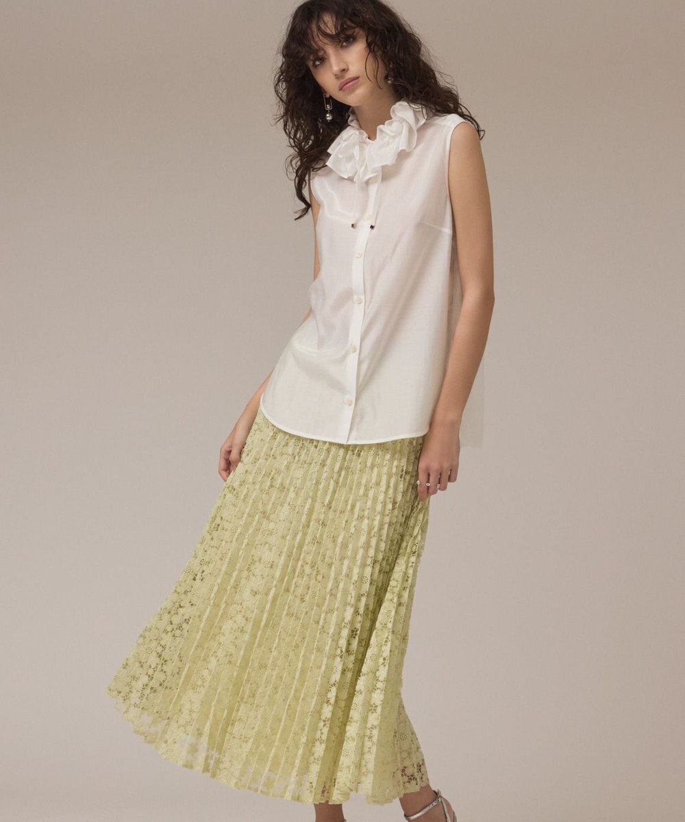 GRACE CONTINENTAL レースプリーツスカート 