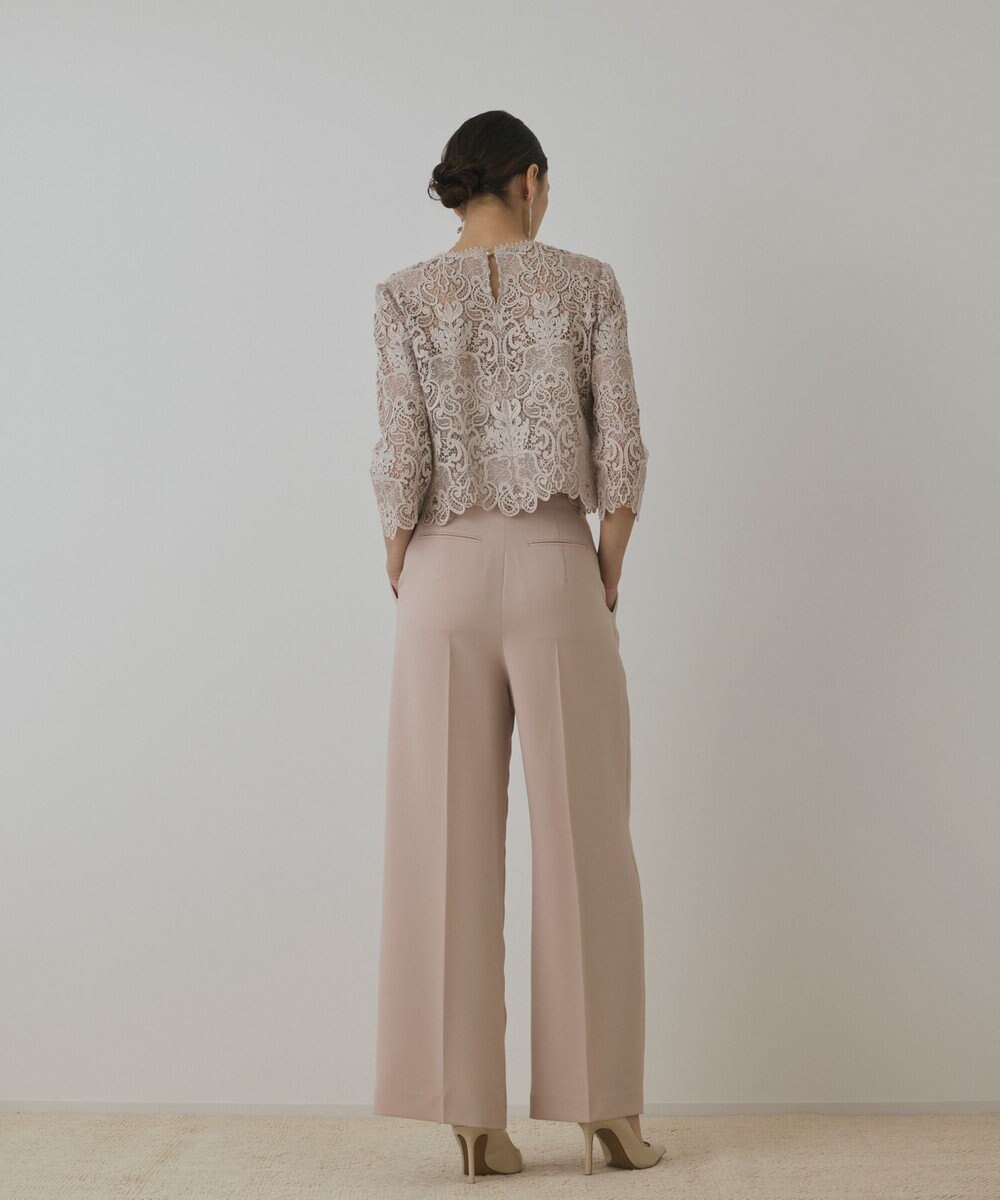 GRACE CONTINENTAL ハイウエストワイドパンツ 