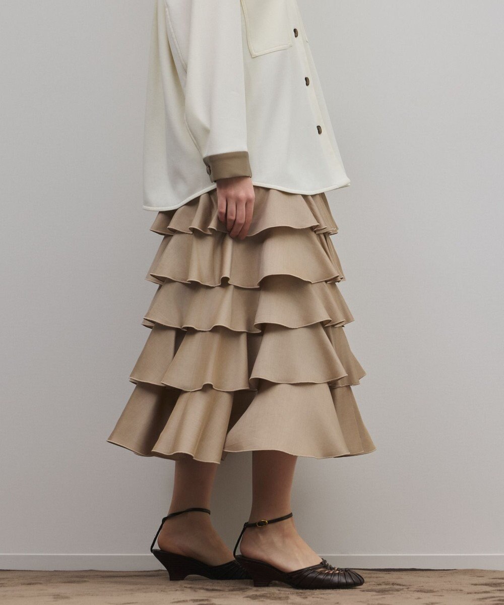 GRACE CONTINENTAL ティアードフリルスカート 