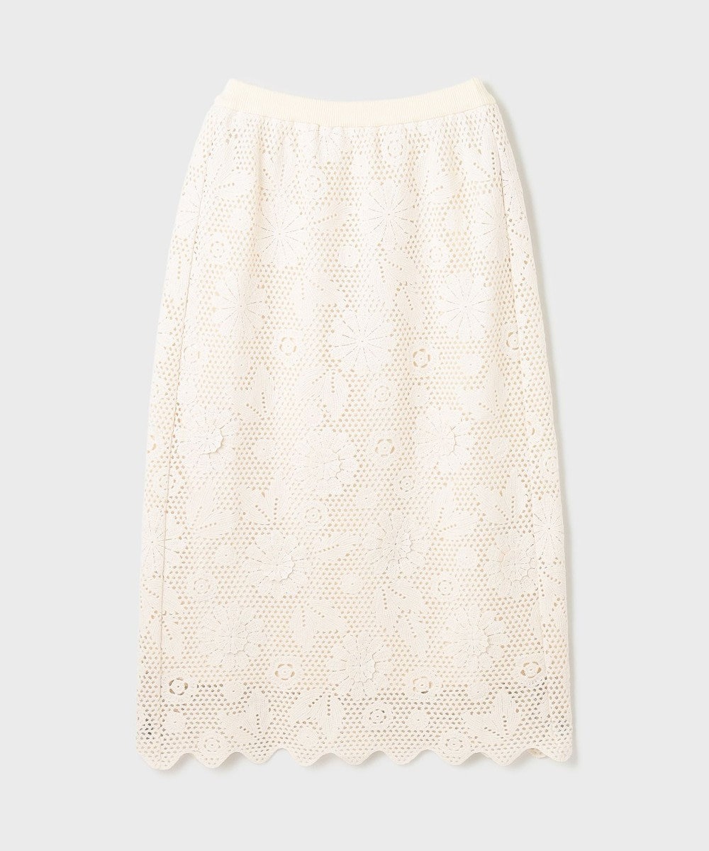 GRACE CONTINENTAL クロシュ刺繍スカート