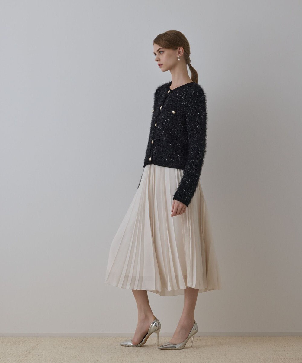 GRACE CONTINENTAL メッシュプリーツスカート 