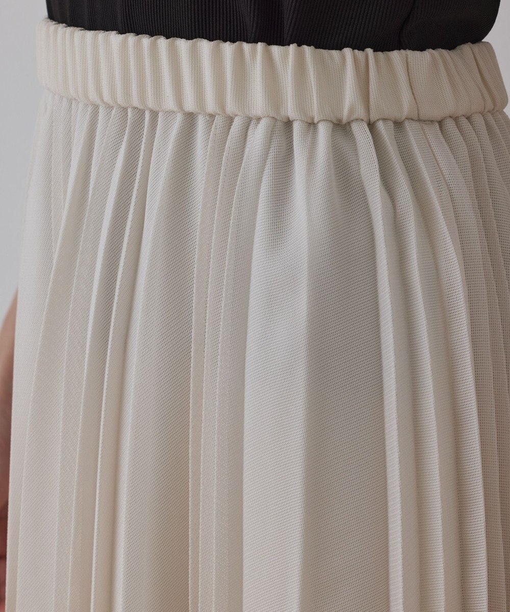 GRACE CONTINENTAL メッシュプリーツスカート 