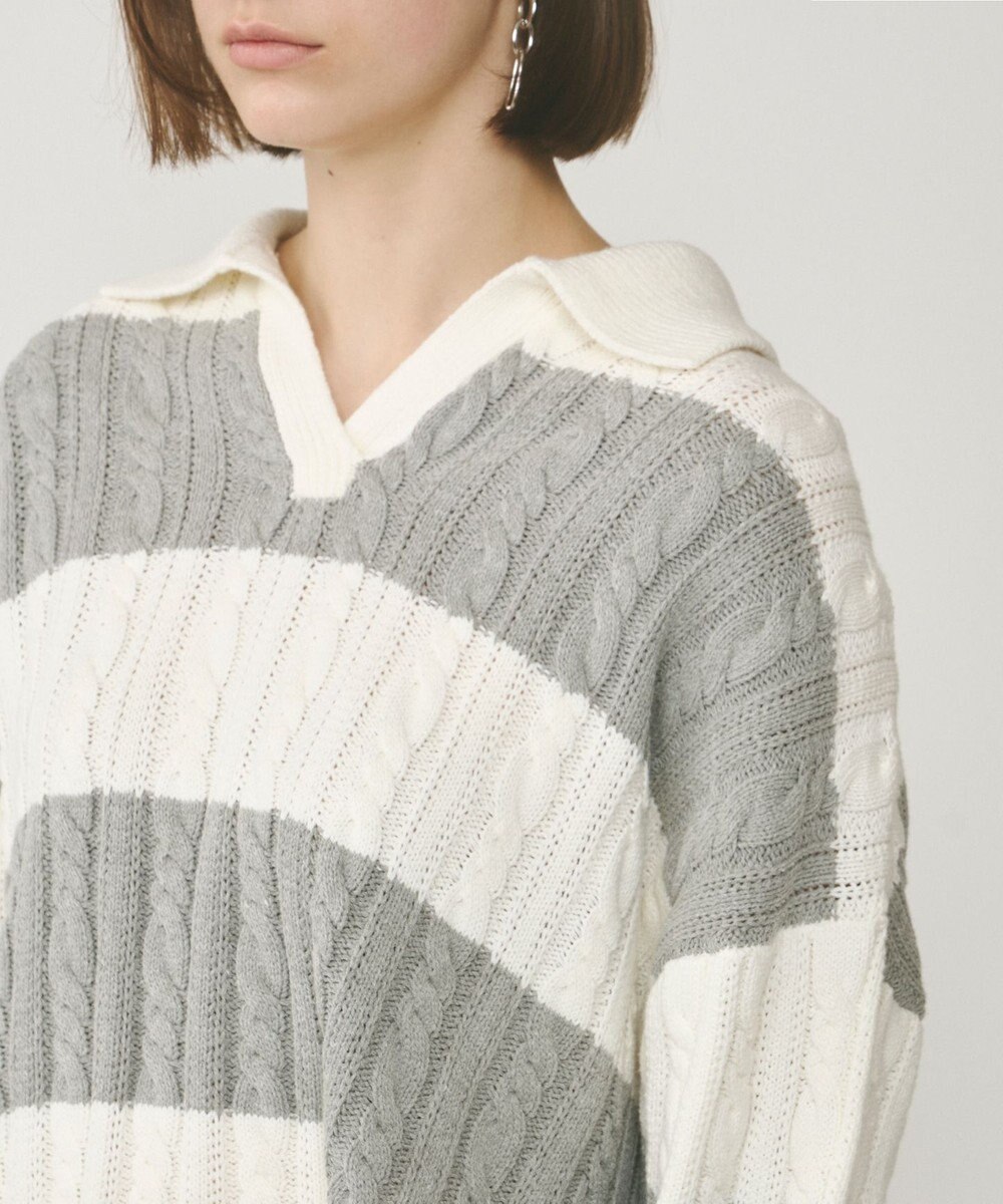 GRACE CONTINENTAL アランポロニットトップ 