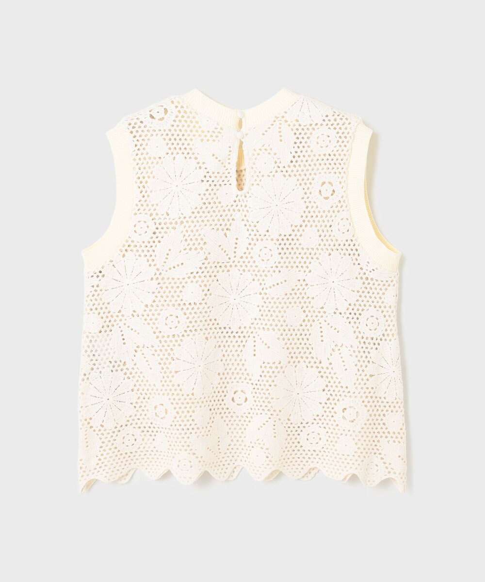 GRACE CONTINENTAL クロシュ刺繍トップ