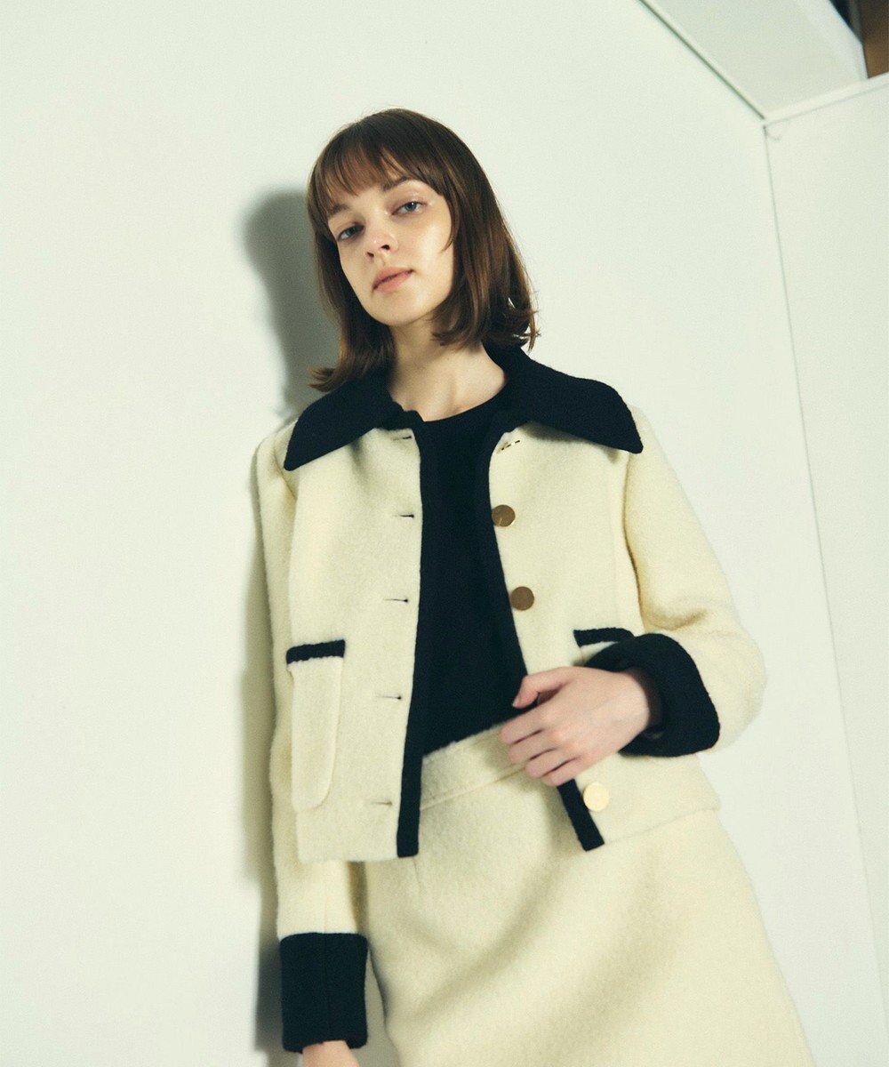 GRACE CONTINENTAL ウールパイルジャケット 