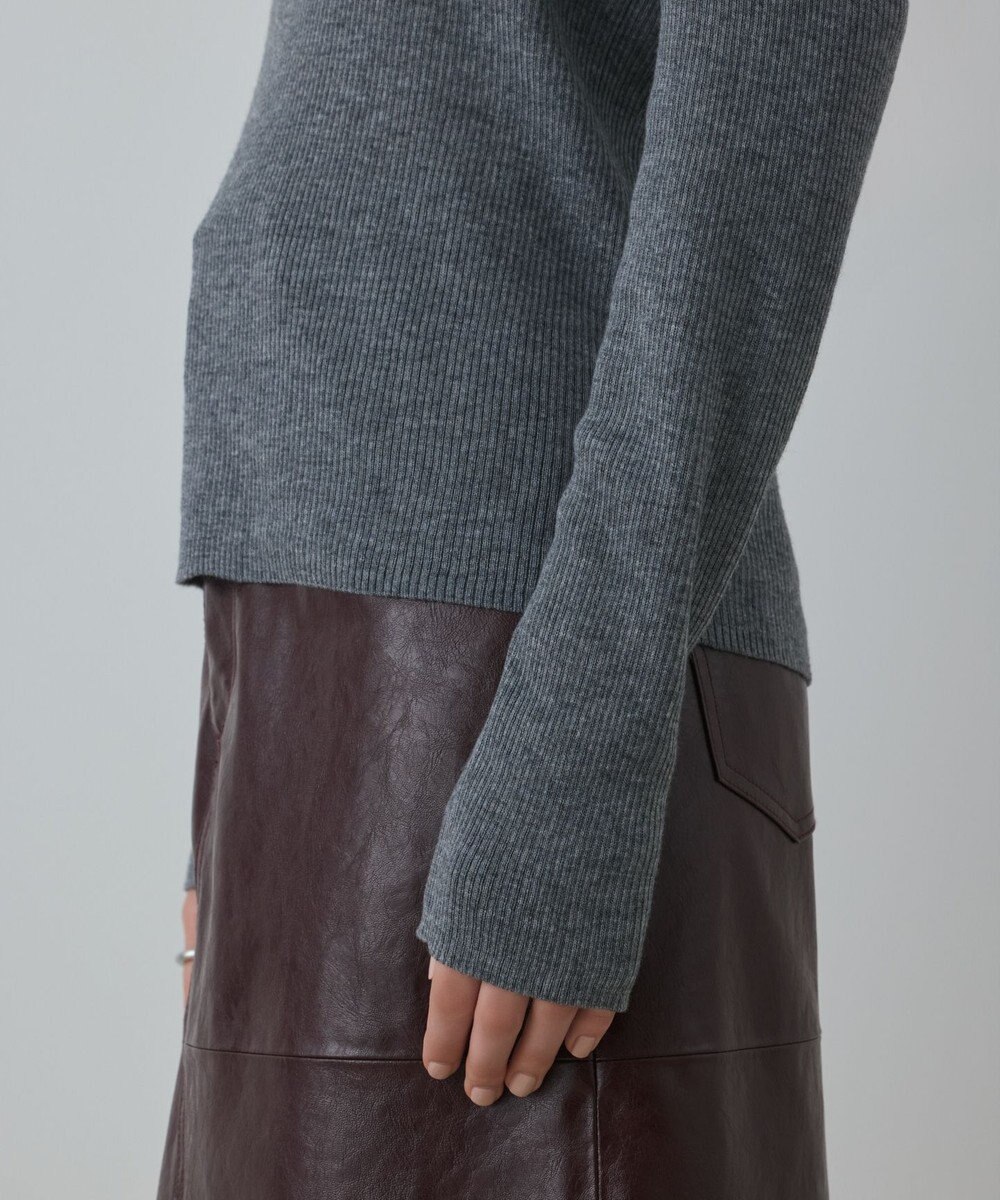 GRACE CONTINENTAL ハイゲージウールニットトップ 