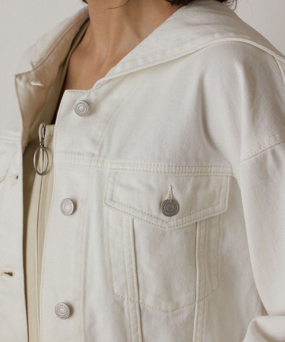 GRACE CONTINENTAL フードジップデニムジャケット 